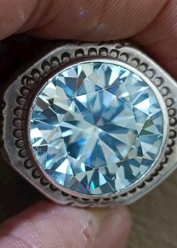 Mozanik-Pırlanta Gümüş yüzük - Görsel 2