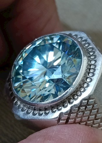 Mozanik-Pırlanta Gümüş yüzük - Görsel 4