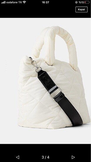 Zara Zara puffer çanta