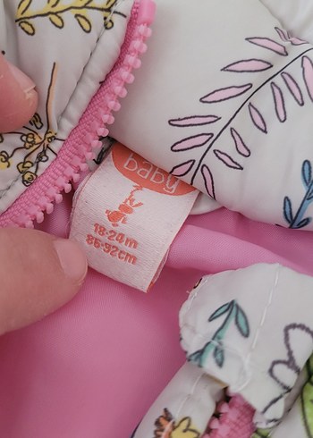 Kız Çocuk Baskılı Fermuarlı Yelek - Görsel 2