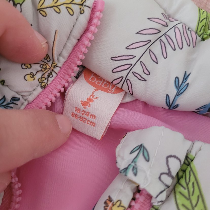 Kız Çocuk Baskılı Fermuarlı Yelek - Görsel 2