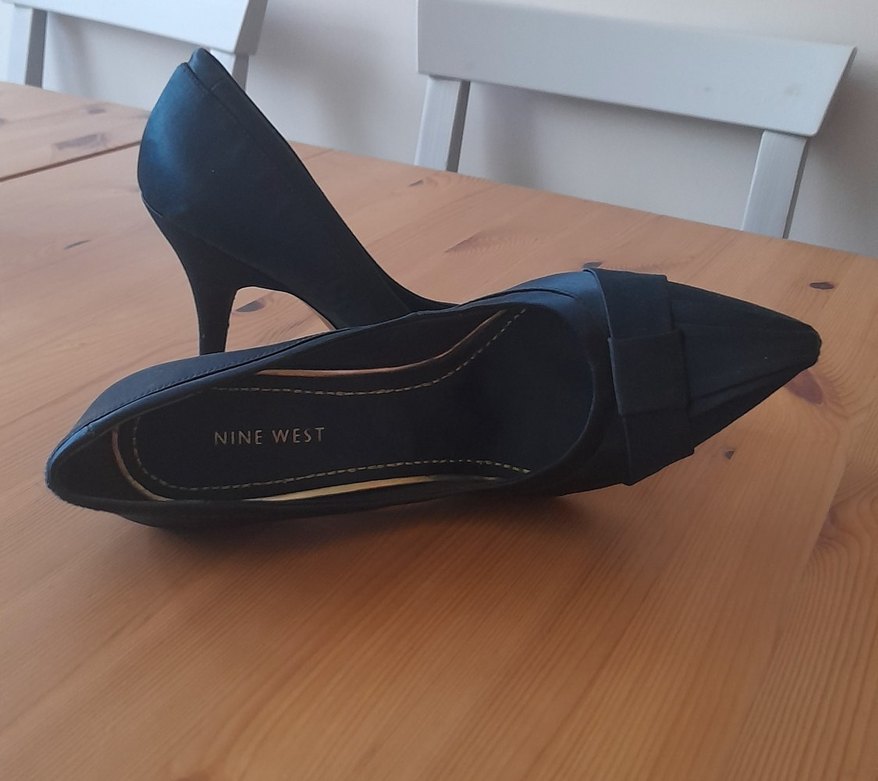 Lacivert Tokalı Stiletto Kadın Ayakkabı - Görsel 3