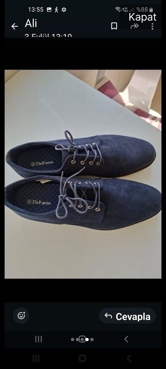 Lacivert Erkek Süet Klasik Ayakkabı - Görsel 3