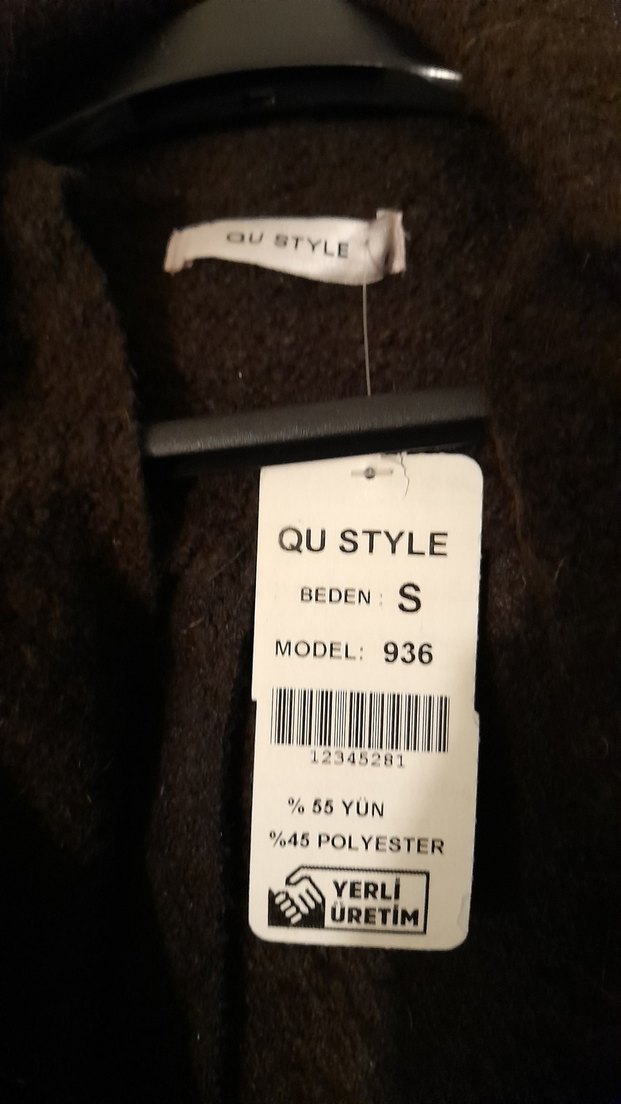 Renkli Nakış Detaylı Uzun Yün Kadın Kaban - Görsel 4