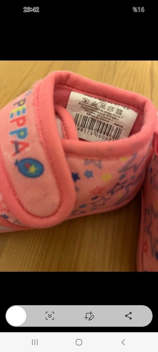 peppa ev ayakkabısı - Görsel 2