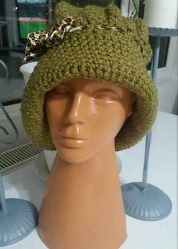 Örgü Bohem Tarz Kadın Şapka - Görsel 2