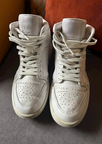 Beyaz Bağcıklı Kadın Spor Ayakkabı NiKE temiz sorunsuz - Görsel 2