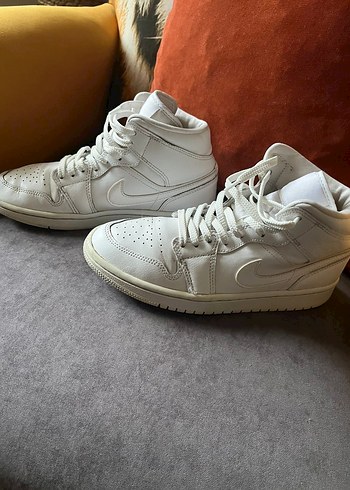 Beyaz Bağcıklı Kadın Spor Ayakkabı NiKE temiz sorunsuz - Görsel 4