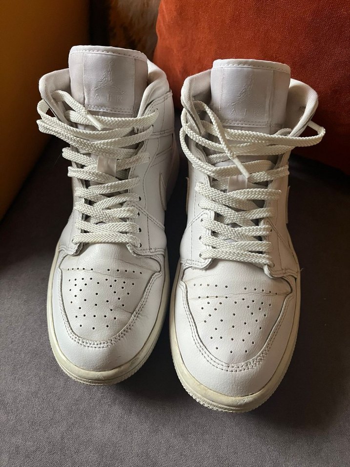 Beyaz Bağcıklı Kadın Spor Ayakkabı NiKE temiz sorunsuz - Görsel 2