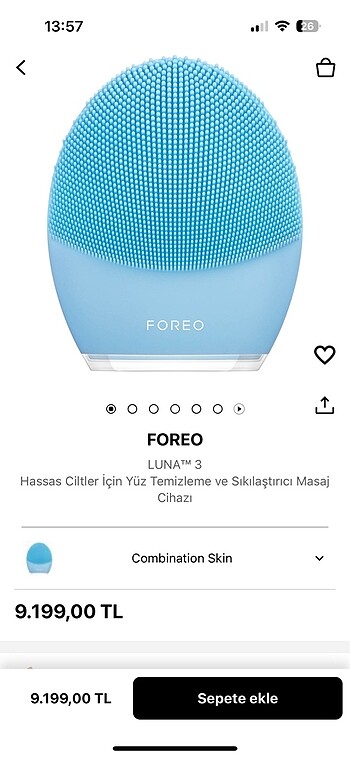 FOREO luna 3 sıfır ürün