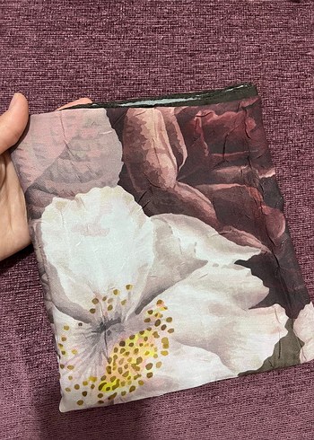 Modakaşmir gül dedenli bambu şal