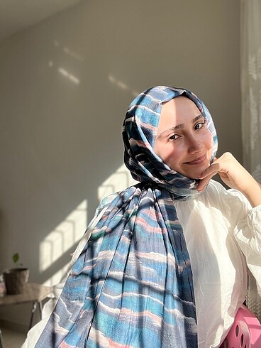 Modakaşmir desenli bambu şal