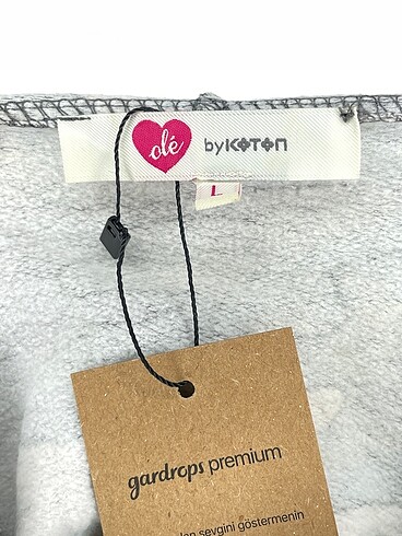 l Beden yeşil Renk Koton Sweatshirt %70 İndirimli.