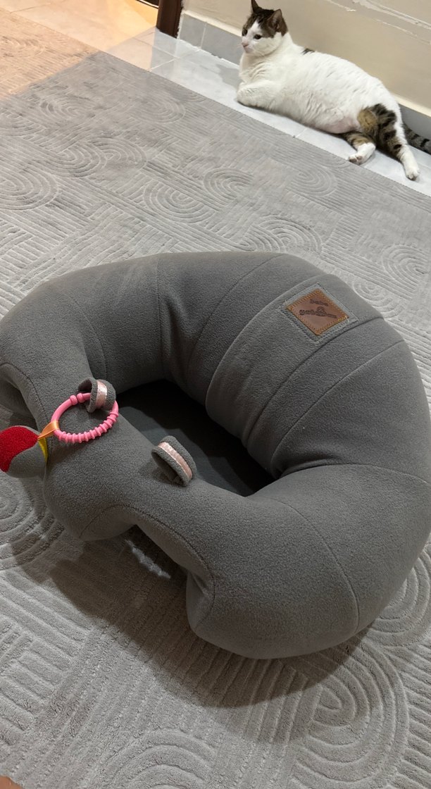 Gri Emzirme ve Hamilelik Destek Yastığı - Görsel 4