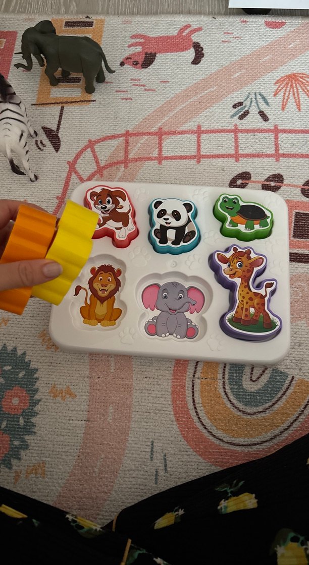 Hayvan Temalı Eğitici Puzzle Oyuncak - Görsel 2