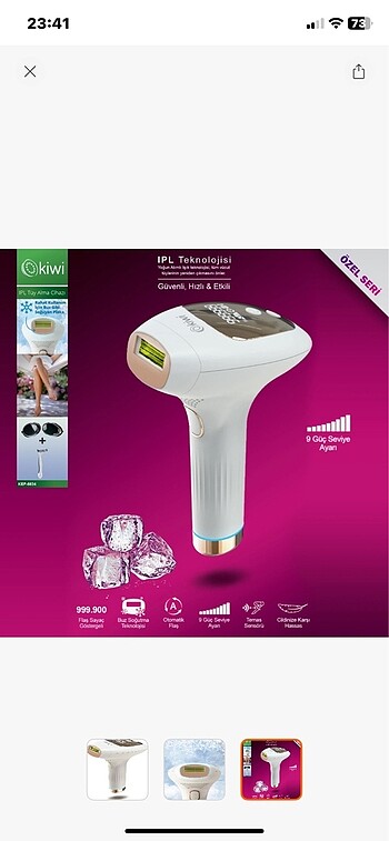 Kiwi 6834 ipl buz lazer cihaz