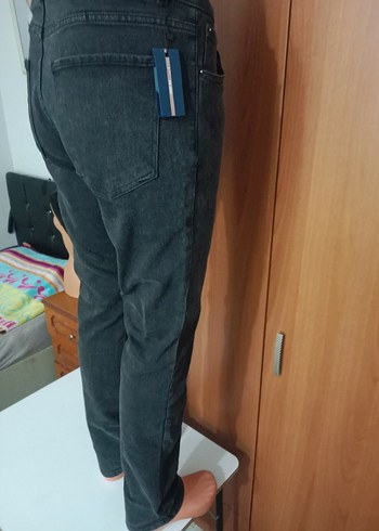 Gri Regular Fit Midi Erkek Kot Pantolon - Görsel 5