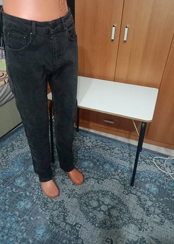 Gri Regular Fit Midi Erkek Kot Pantolon - Görsel 2