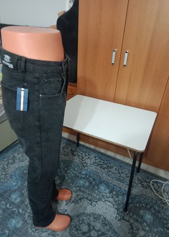 Gri Regular Fit Midi Erkek Kot Pantolon - Görsel 3