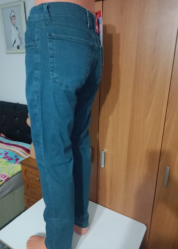 Erkek petrol mavisi kot pantolon - Görsel 3