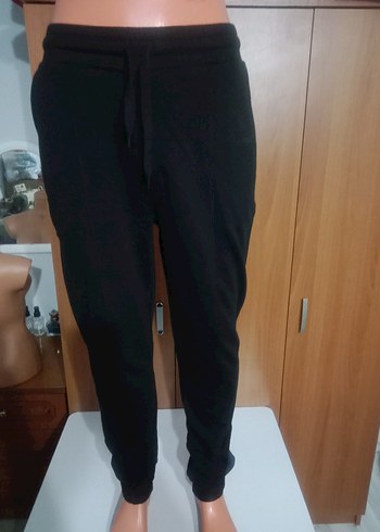 Siyah Bayan Rahat Kesim Eşofman Altı - Görsel 2