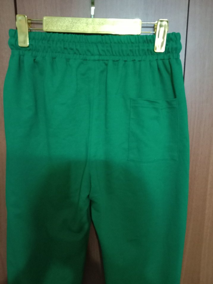 Yeşil Rahat Kesim Kadın Eşofman Altı - Görsel 4