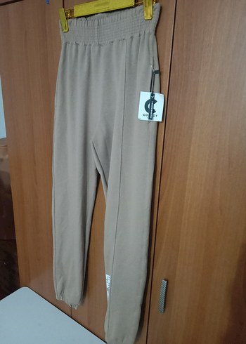 Bej Kadın Rahat Kesim Eşofman Altı - Görsel 2