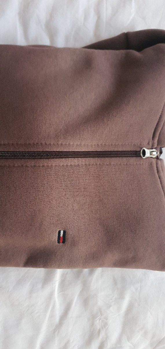 Kahverengi Kapüşonlu Fermuarlı  Sweatshirt - Görsel 5