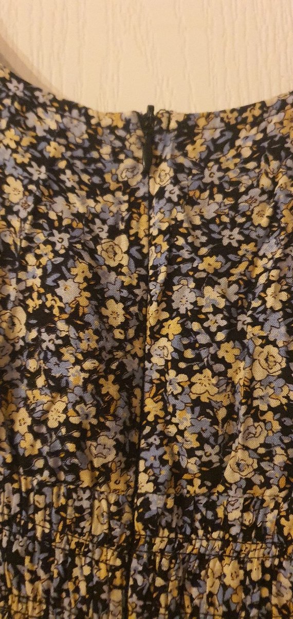 Çiçek Desenli Bohem Midi Elbise - Görsel 4