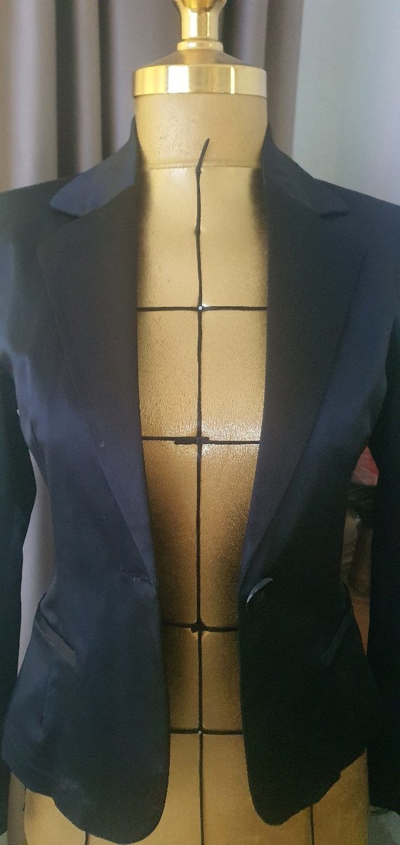 Siyah Kadın İş Ofis Blazeri - Görsel 2