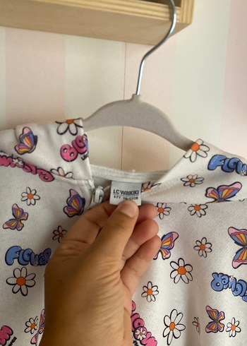 Kız Çocuk Renkli Kapüşonlu Fermuarlı Yağmurluk - Görsel 3