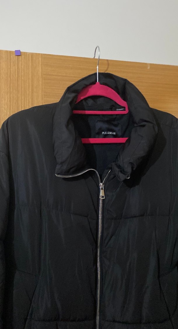 Fermuarlı Siyah Kadın Midi Ceket - Görsel 2