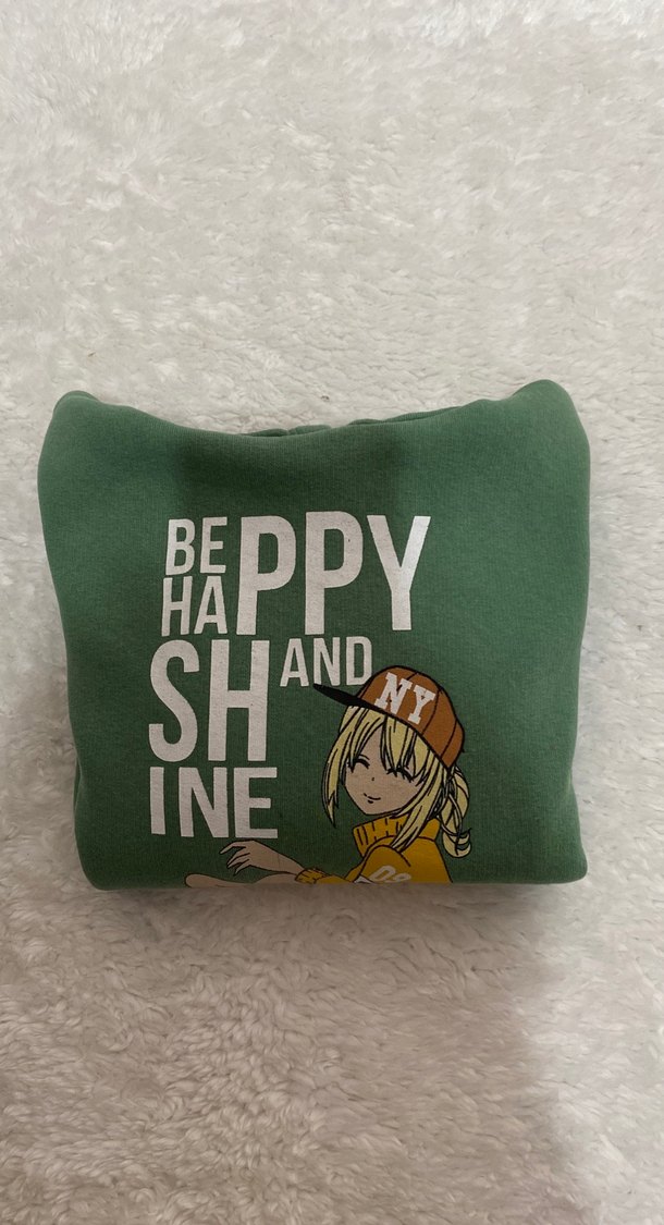 Kız Çocuk Yeşil Kapüşonlu Sweatshirt - Görsel 5