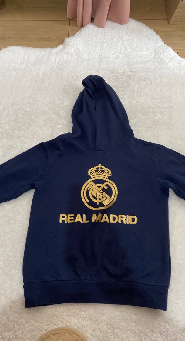 Erkek Kapüşonlu Altın Baskılı Sweatshirt - Görsel 2