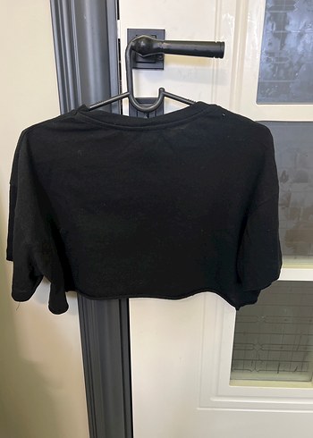 Siyah Puf Kollu Crop Top - Görsel 3