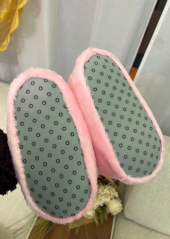 Kızlar için Pembe Peluş Terlik - Görsel 4