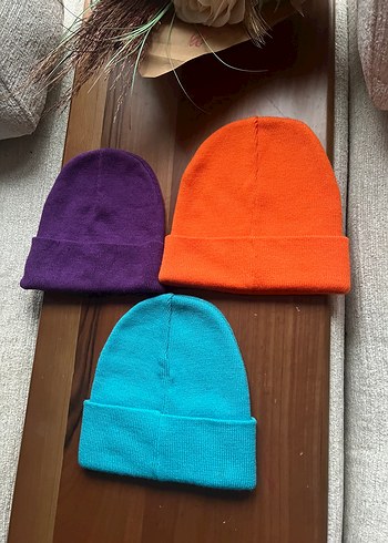 Renkli Kadın Örgü Bere Seti - Görsel 3