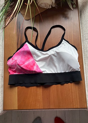 Pembe Batik Desenli Mini Sporcu Sütyeni - Görsel 3