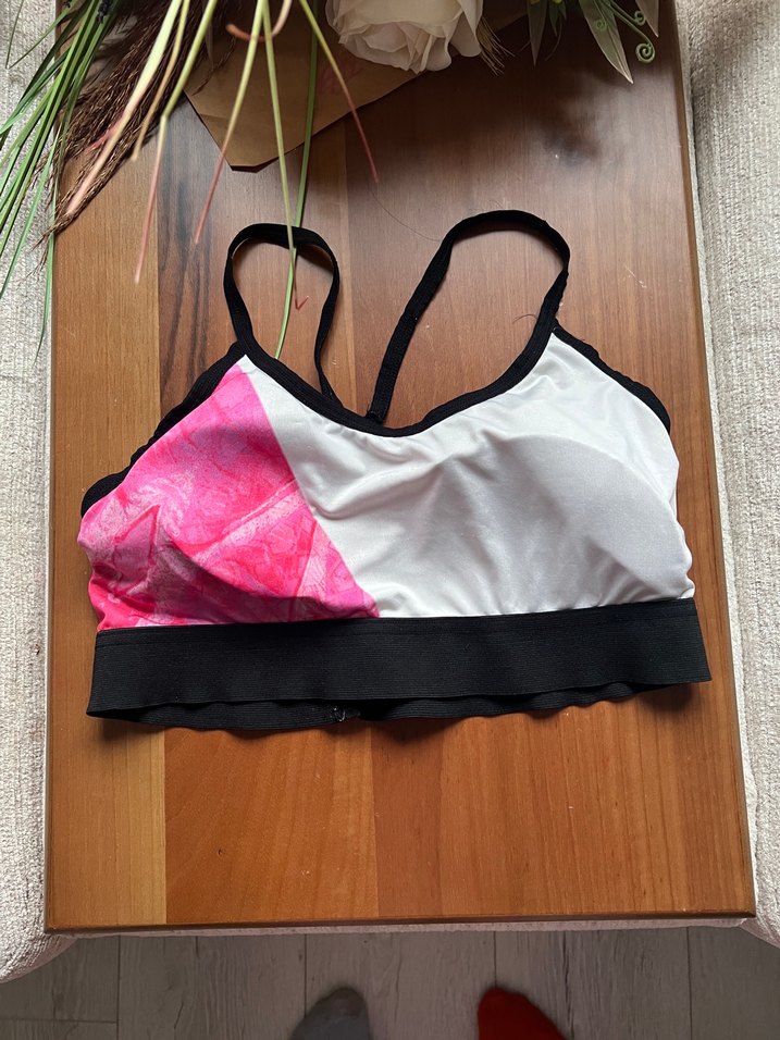 Pembe Batik Desenli Mini Sporcu Sütyeni - Görsel 3