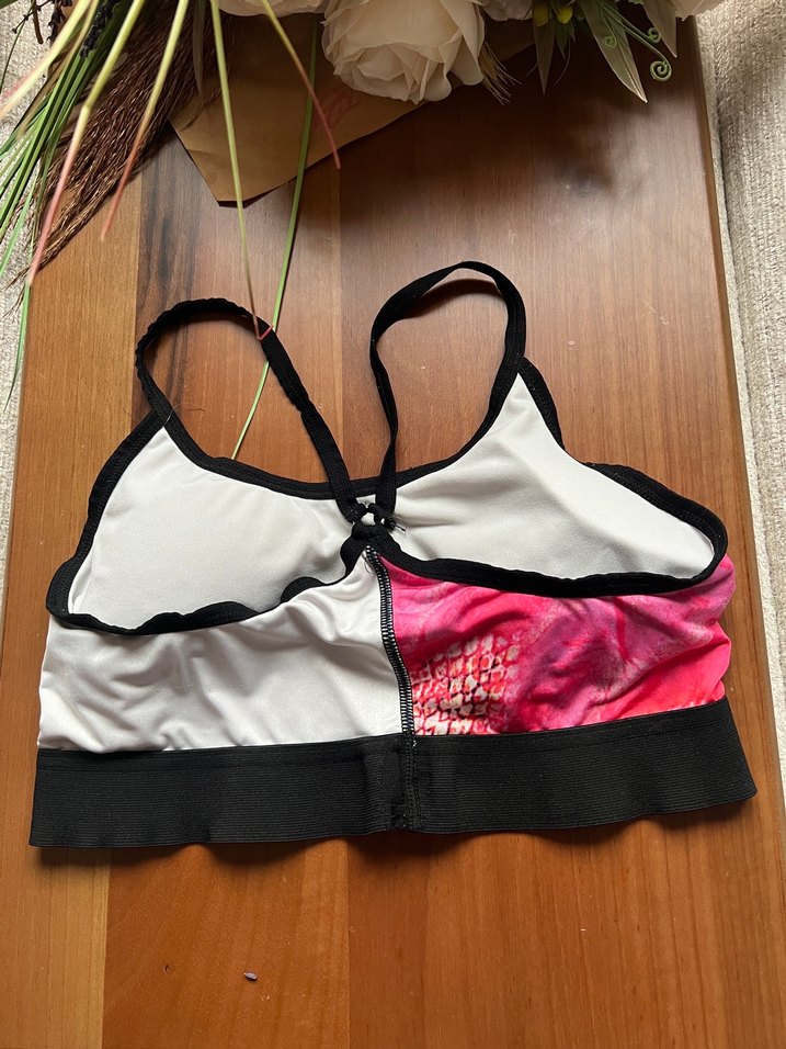 Pembe Batik Desenli Mini Sporcu Sütyeni - Görsel 2