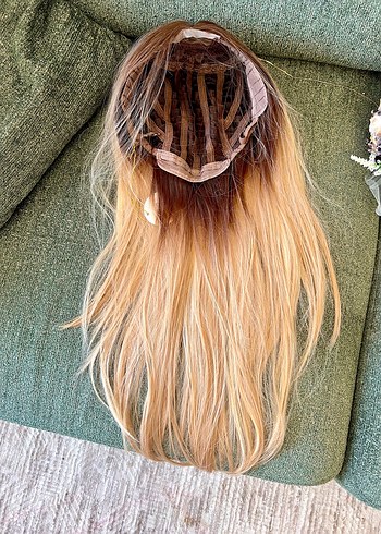 Sarı Ombre Peruk - Görsel 9