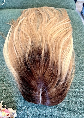 Sarı Ombre Peruk - Görsel 6