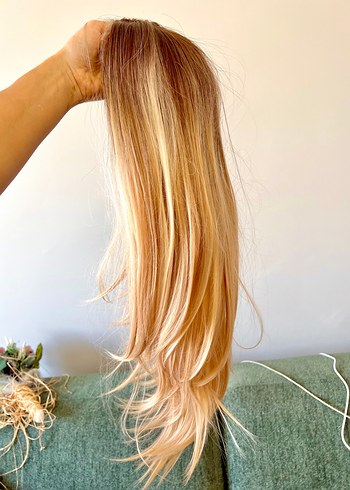 Sarı Ombre Peruk - Görsel 3