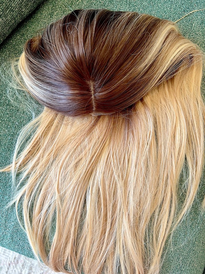 Sarı Ombre Peruk - Görsel 4