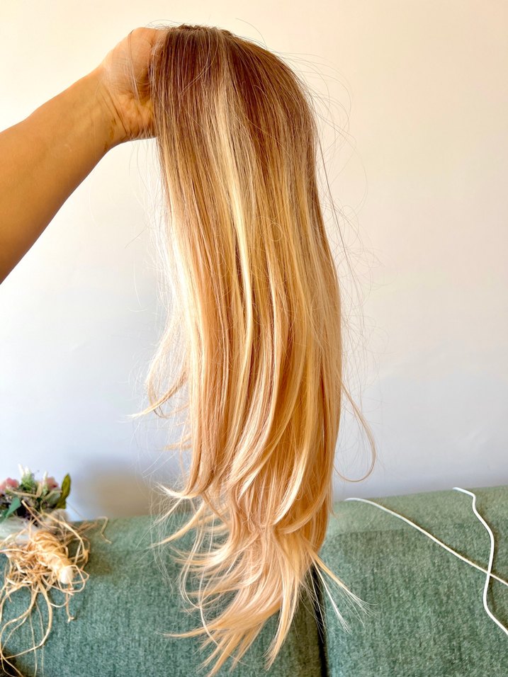 Sarı Ombre Peruk - Görsel 3