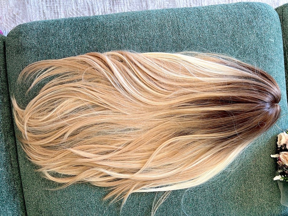 Sarı Ombre Peruk - Görsel 5