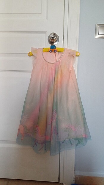 H&M 5-6 yaş kız çocuk Unicorn elbise