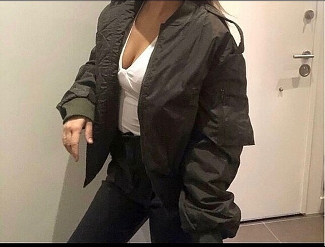 Oversize Bomber Ceket