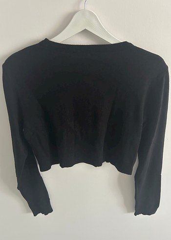 Siyah Kadın Uzun Kollu Basic Kazak Mudo Marka - Görsel 3