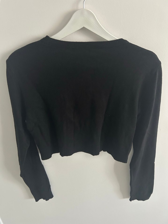 Siyah Kadın Uzun Kollu Basic Kazak Mudo Marka - Görsel 3